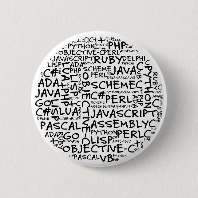 Programmers Have Multiple Programming Skills 6 Cm Round Badge (Front)