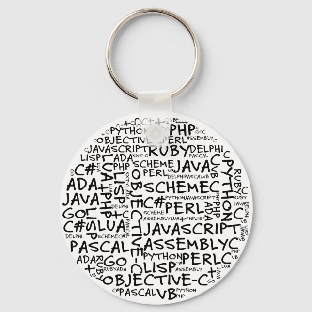 Programmers Have Multiple Programming Skills Key Ring (Front)