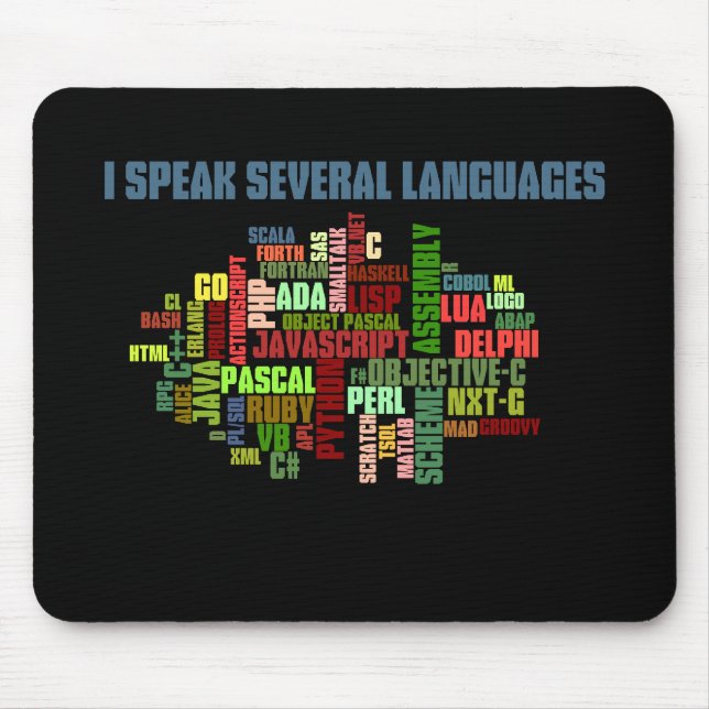 Programmers Have Multiple Programming Skills Mouse Mat (Front)