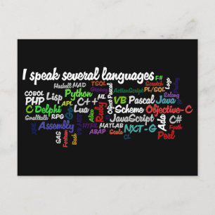 Programmers Have Multiple Programming Skills Postcard