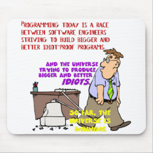 Programmers versus the Universe (1) Mouse Mat