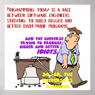 Programmers versus the Universe (1) Poster