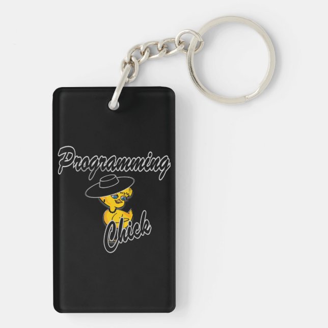 Programming Chick #4 Key Ring (Back)