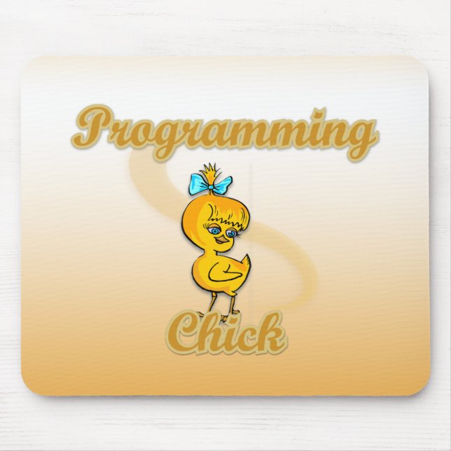 Programming Chick Mouse Mat (Front)