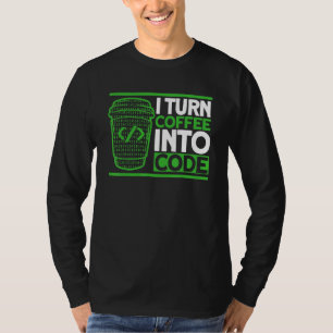 Programming Coffee Code Coding Software Developer T-Shirt