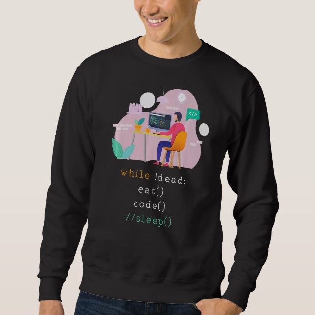Programming Eat Sleep Coding Professional Sweatshirt (Front)