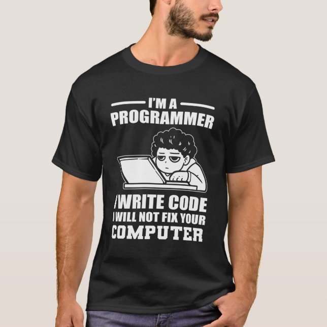 Programming Humour Software Developer T-Shirt (Front)