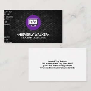 Programming Icon Business Card