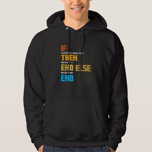 Programming If Then Syntax Programmer Software Dev Hoodie (Front)