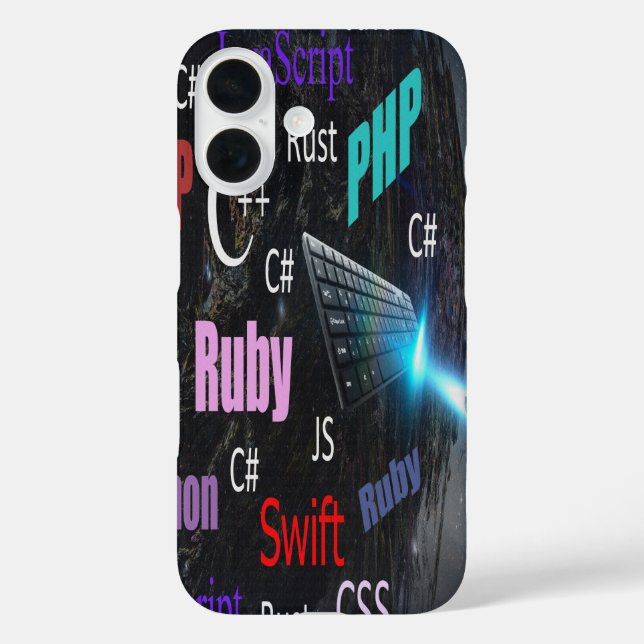 Programming Languages Colourful Pattern Case-Mate iPhone Case (Back)