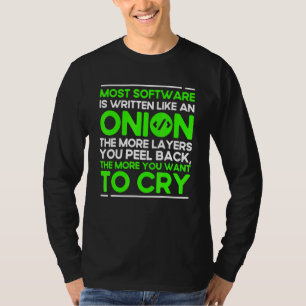 Programming Onion Syntax Programmer Software Devel T-Shirt