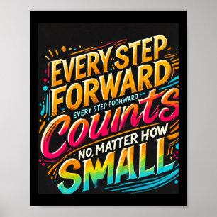 Progress And Persistence Sticker Poster