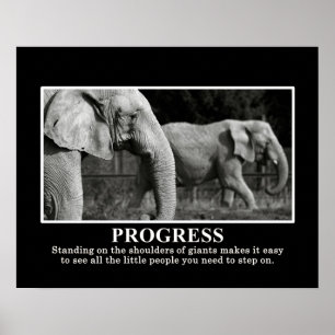 Progress by Standing on the Shoulders of Giants S Poster