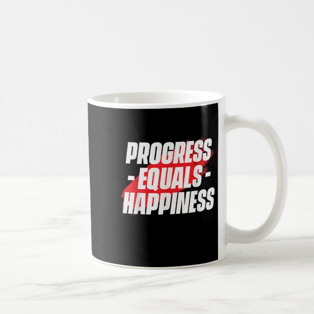 Progress Equals Hapness Motivational Quote Entrepr Coffee Mug (Right)