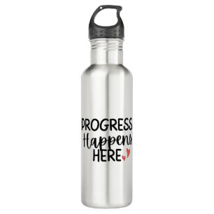 'Progress Happens Here' Teacher Thank You Gift  710 Ml Water Bottle