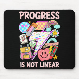 Progress is not linear sped ed special education mouse mat