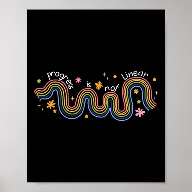 Progress Is Not Linear Sped Ed Special Education T Poster (Front)