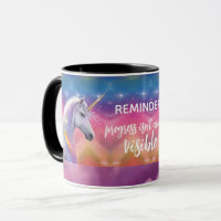 Progress isn't always Visible Rainbow Unicorn