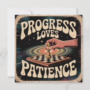 Progress Loves Patience Holiday Card