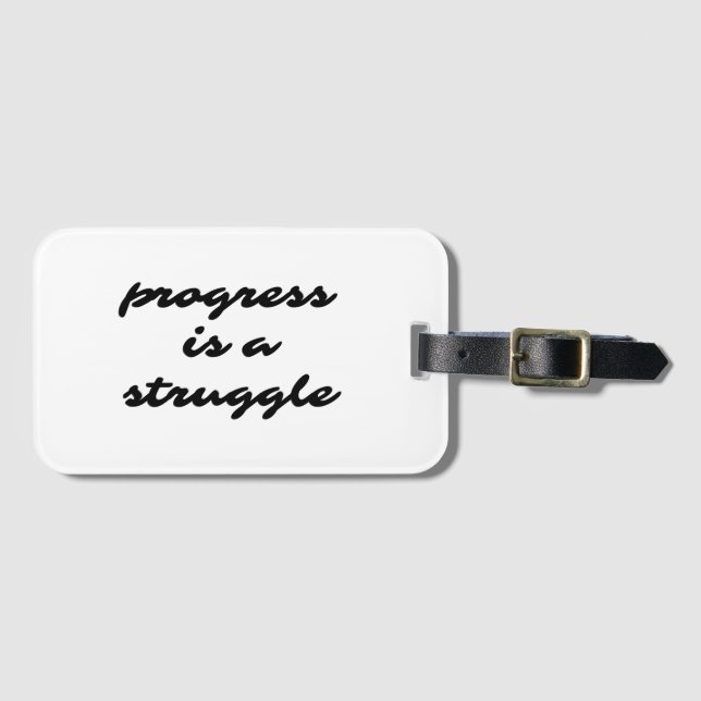 Progress Luggage Tag (Front Horizontal)