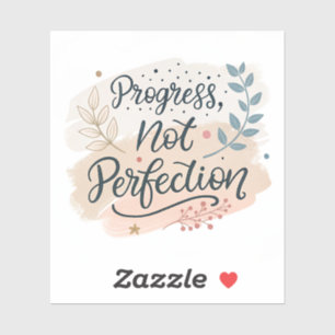 Progress Not Perfection   Elegant Motivational Cal