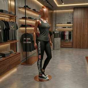 Progress Not Perfection Gym Leggings