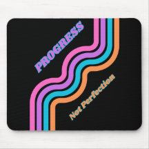 Progress Not Perfection Mouse Pad Sober Life