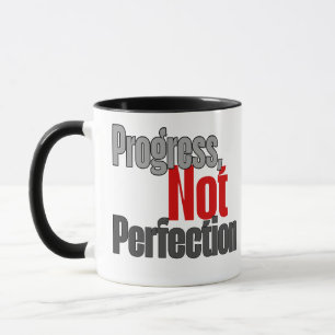 Progress not perfection mug