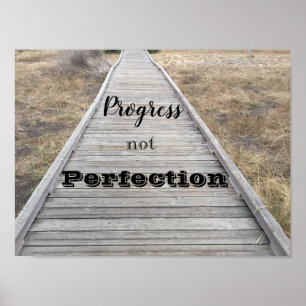Progress Not Perfection Poster
