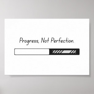 Progress Not Perfection – Poster Art