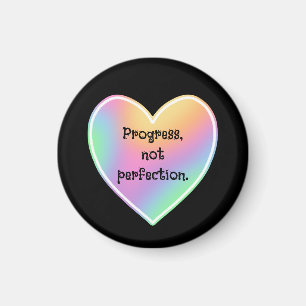 Progress Not Perfection Rainbow Magnet