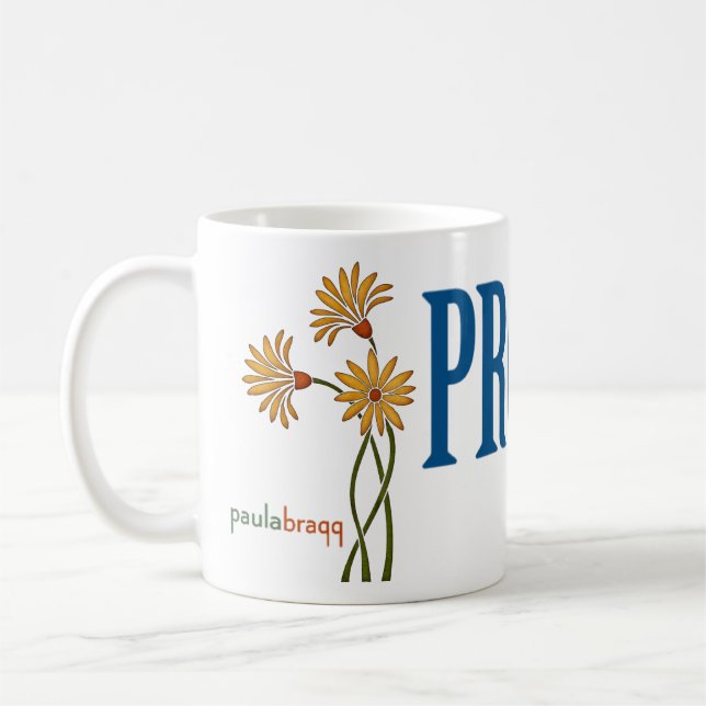 Progress, not perfection! (recovery quote) coffee mug (Left)