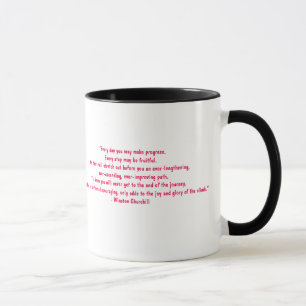 Progress not Perfection Watercolor Dancer Mug