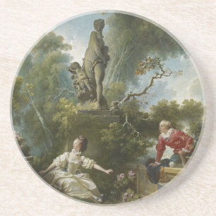 Progress of Love: The Rendezvous by Fragonard Coaster