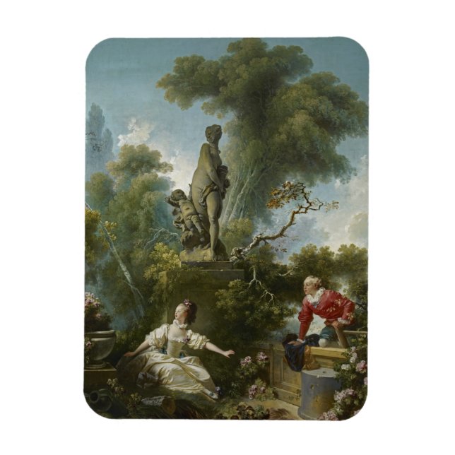 Progress of Love: The Rendezvous by Fragonard Magnet (Vertical)