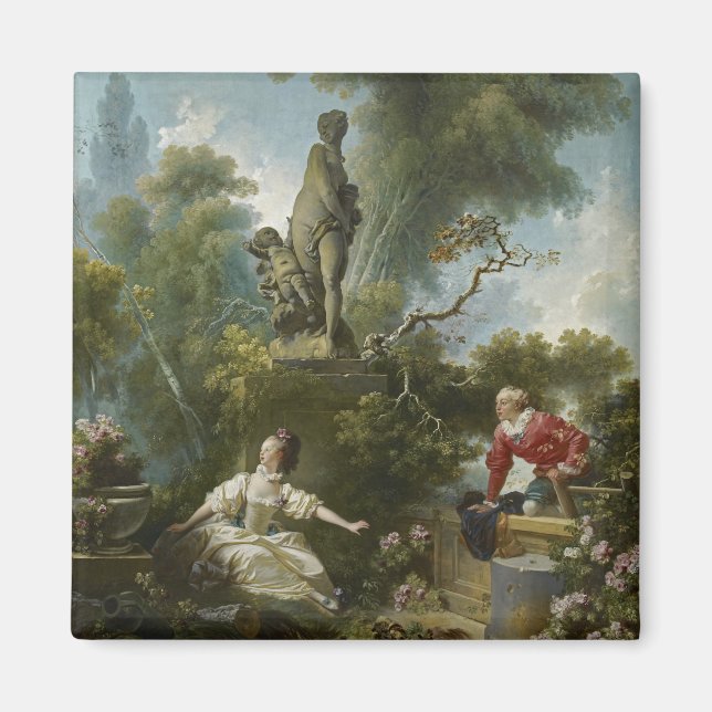 Progress of Love: The Rendezvous by Fragonard Magnet (Front)