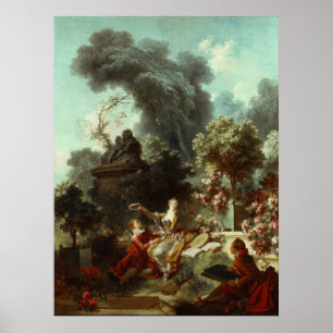 Progress of Love (Top Panel) – Fragonard Poster