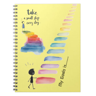  Progress One Step at a Time Notebook