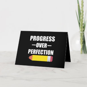 Progress Over Perfection Back To School Teacher Card