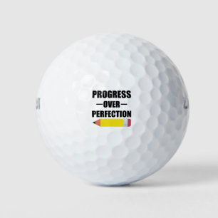 Progress Over Perfection Back To School Teacher Golf Balls