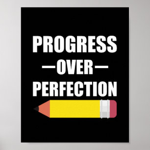 Progress Over Perfection Back To School Teacher Poster