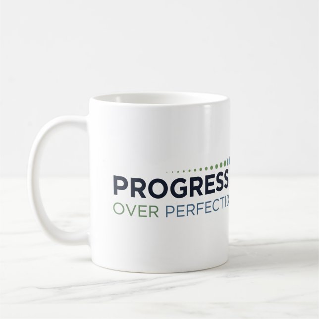 Progress Over Perfection Coffee Mug (Left)