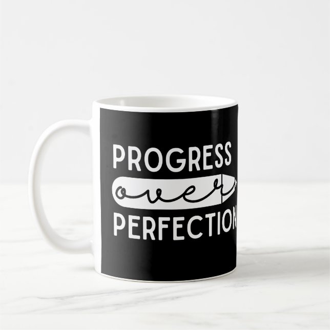 Progress Over Perfection Coffee Mug (Left)