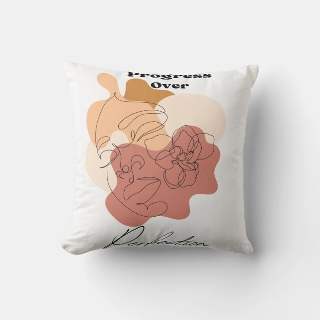 Progress over Perfection  Cushion (Front)