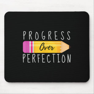 Progress Over Perfection Motivational Back To Scho Mouse Mat