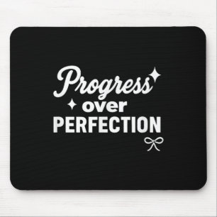 Progress Over Perfection Motivational Christian Se Mouse Mat