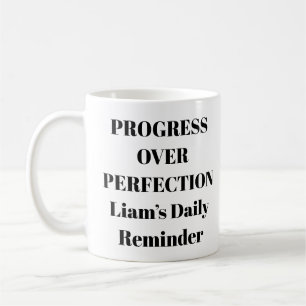 Progress Over Perfection Motivational Mug