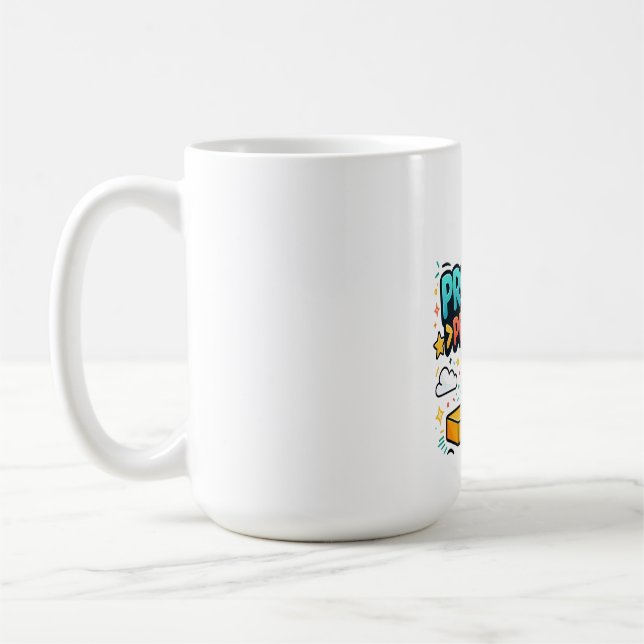 Progress Over Perfection, Motivational Typography Coffee Mug (Left)