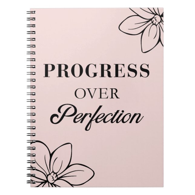 Progress Over Perfection Notebook (Front)