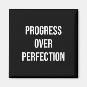 Progress Over Perfection Positive Mental Health Magnet